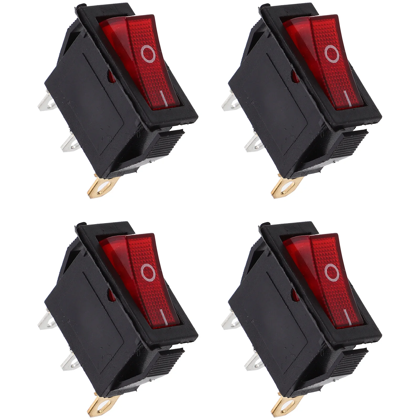 

4Pcs Electric Cooker Toggle Switch Heavy Duty Copper Plastic Replacement for Electric Hot Pot Frying Pan Toggle Switch