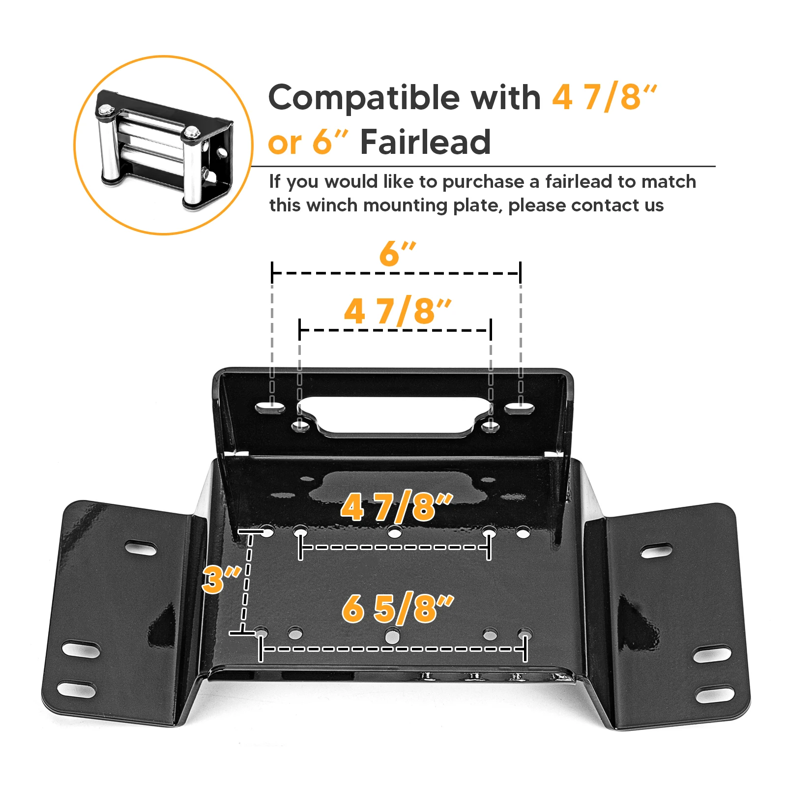 For 2014-2024 HONDA PIONEER 700 and 700-4 UTV Front Bumper Black Winch Mount Plate Kits Heavy-Duty Steel Accessories