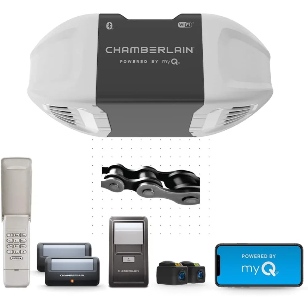 

C2405 MYQ Smart Garage Door Opener, Chain Drive, 1/2-HP Motor, Dual Light - Quantity 1