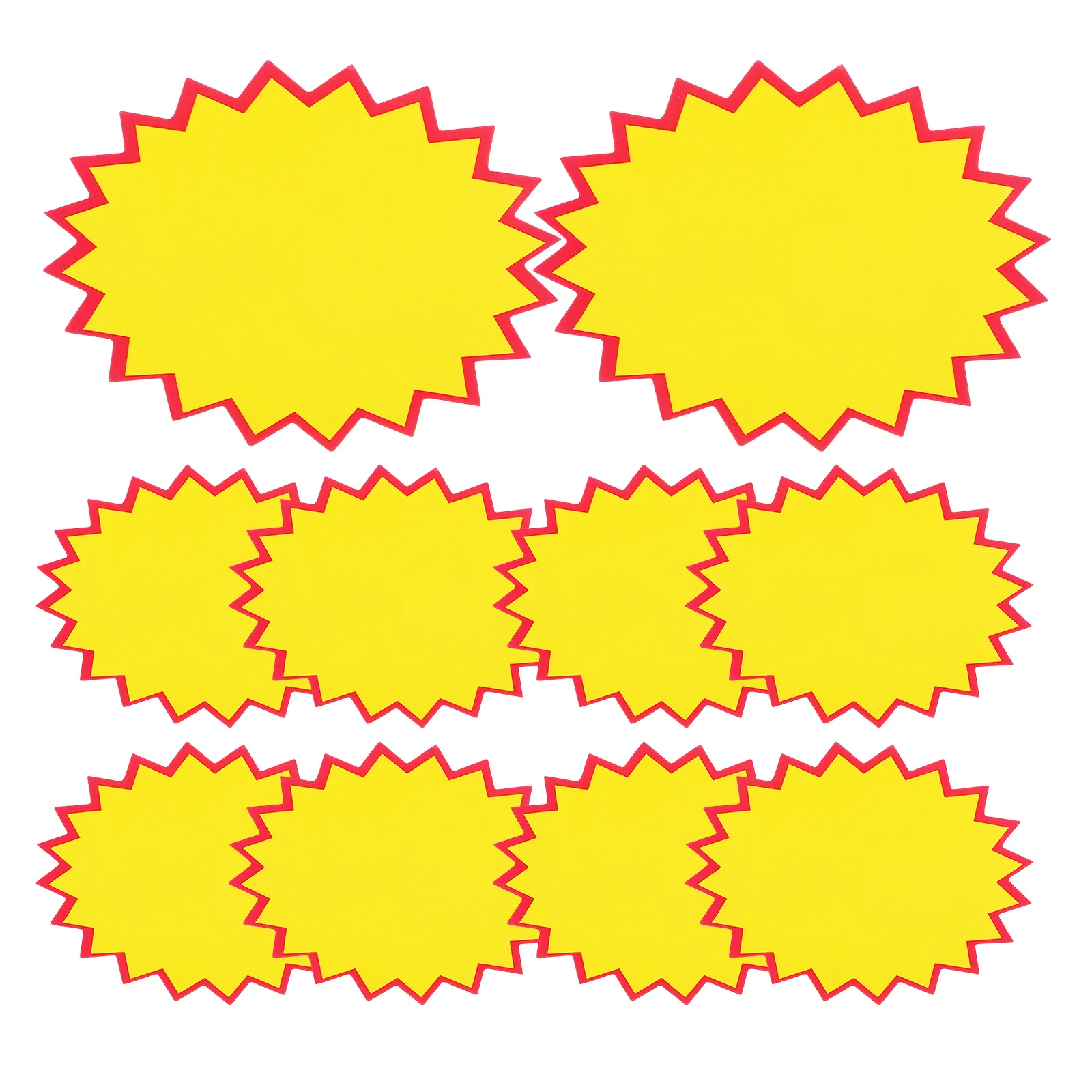 

100Pcs 11x6cm Price Labels Bright Visual Effect Sturdy Material Easy Operation Sign Holder Stand Market Display