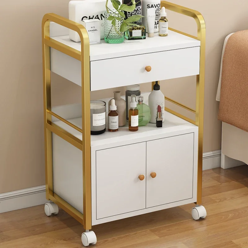 Golden Storage Salon Trolley Welding Food Clear Lashes Salon Trolley Pedicure Service Carrito Salon De Belleza Furniture