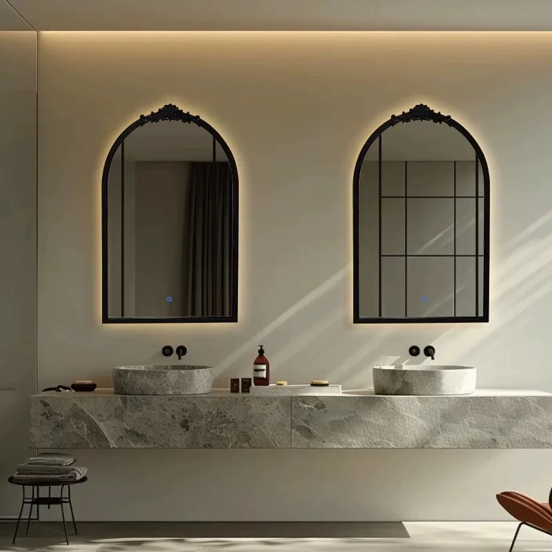 Hantique bathroom mirror living room decorative mirror smart dressing table makeup mirror