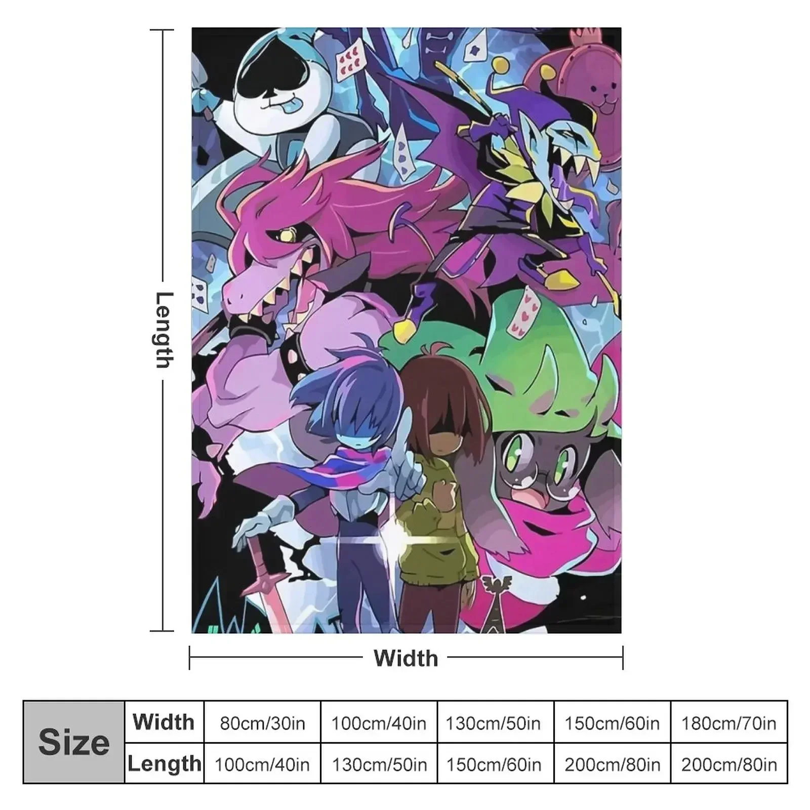 Deltarune - Adventure Throw Blanket Baby Summer Beddings Camping Thins Blankets