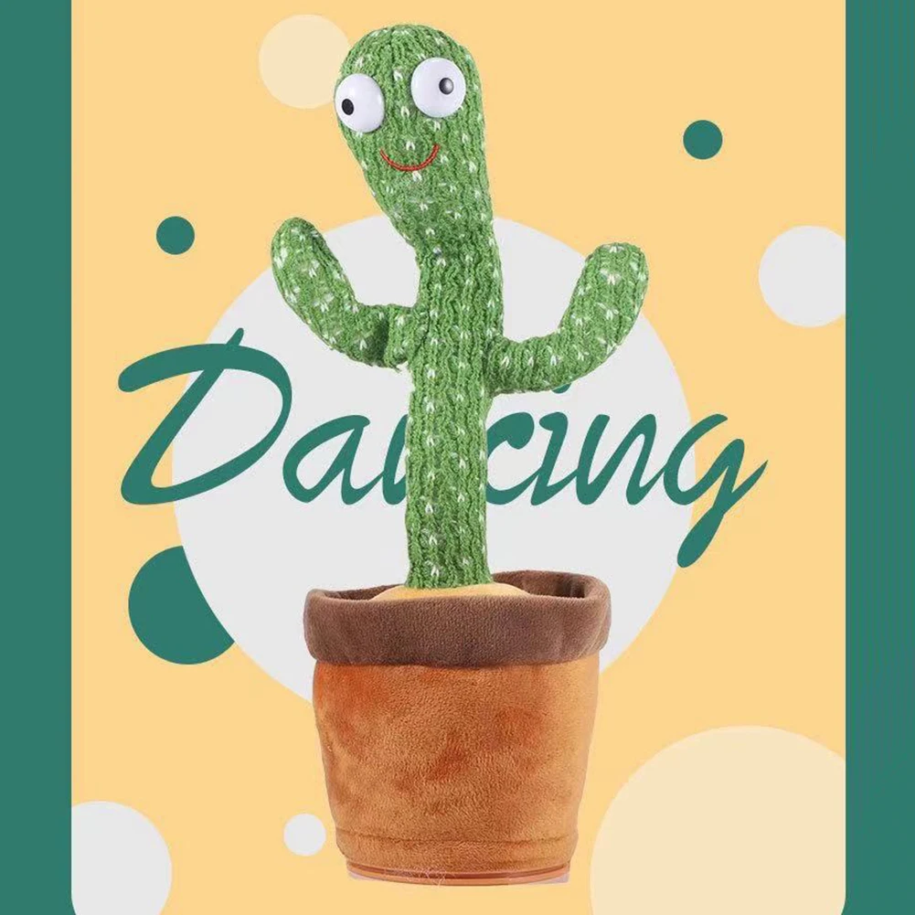 Dancing Talking Cactus Toys For Baby Boys And Girls, Singing Mimicking Recording Repeating What You Say Sunny Cactus Up Plus