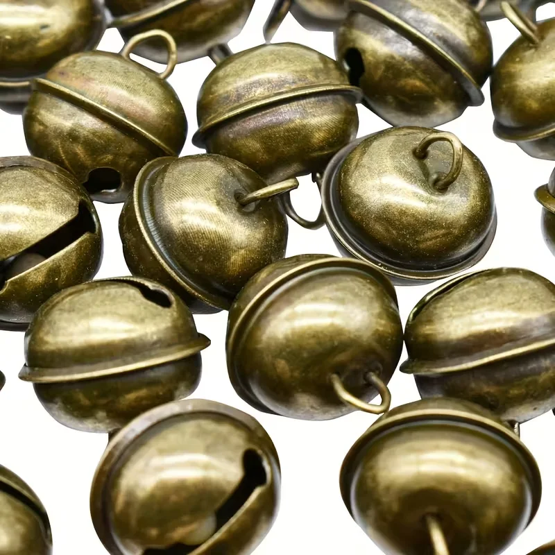 

50PCS Vintage Jingle Bell 22m Antique Decorative Tone Copper Bell For Pet Dog Cat Pendant Christmas Tree Craft Decoration