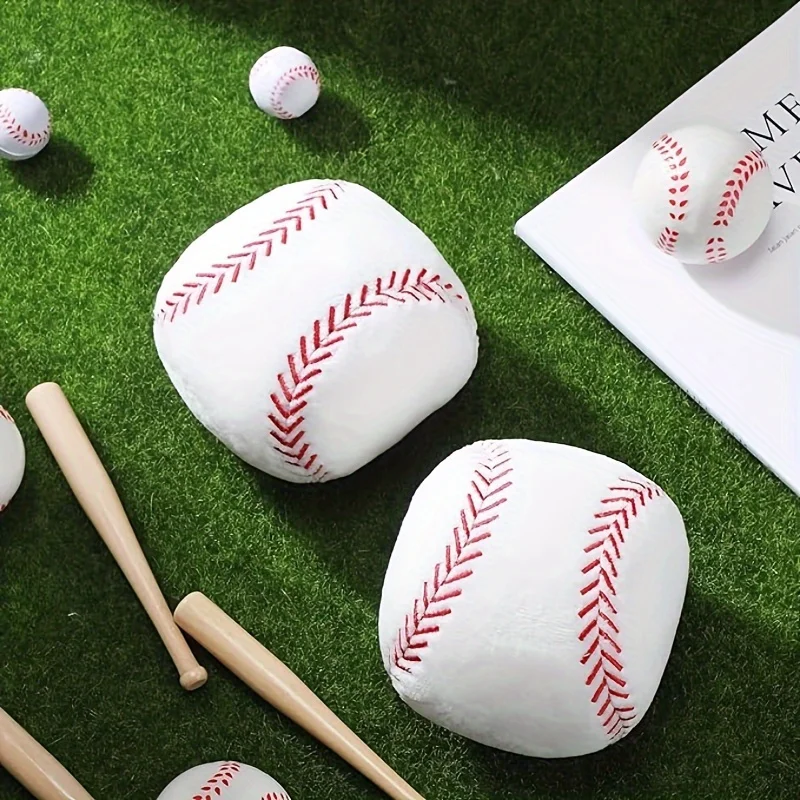 Plush Sports Baseball Doll Simulation Baseball Plush Decoration Room Bedroom Decoration Gift