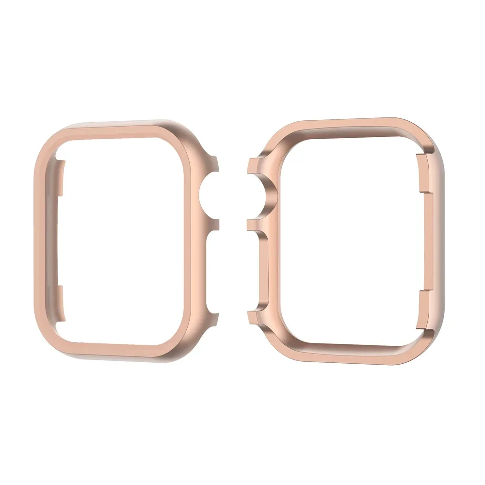 Metal Case for Apple Watch Series 9 8 7 41mm 45mm Aluminium Alloy Bumper Cases for iWatch 6 SE 40mm 44mm Frame Protective Cover