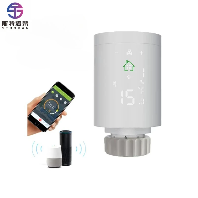 

ZigBee Smart Actuator Programmable Thermostatic Radiator Valve Temperature Asd