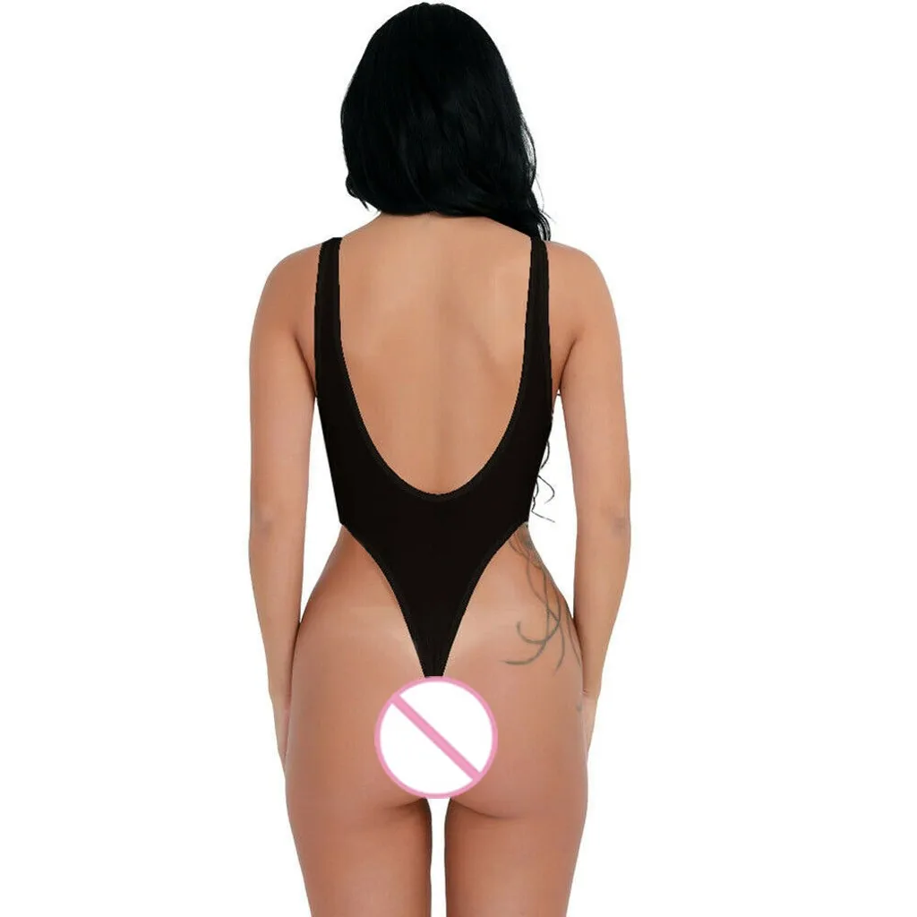 Fashion New Women Sheer Lingerie Bodysuit Thong Sleeveless Underwear Jumpsuit Sleepwear