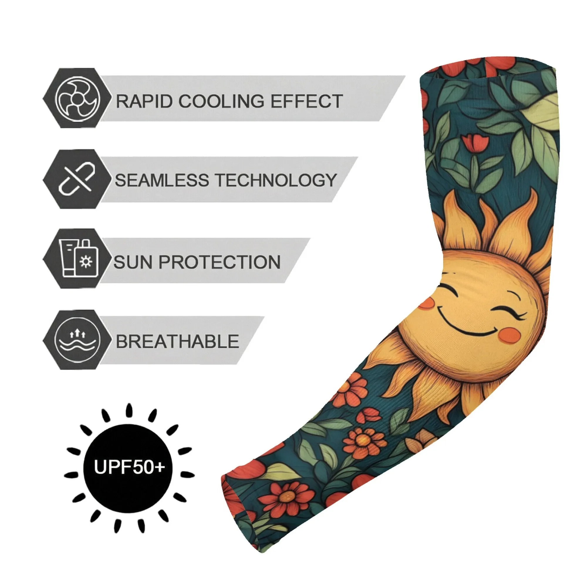 

Comfortable Quick-dry Oversleeves Women's Cycling Arm Warmers Gardening Sleeves UV Protection Men's Running Sports Ice Sleeves