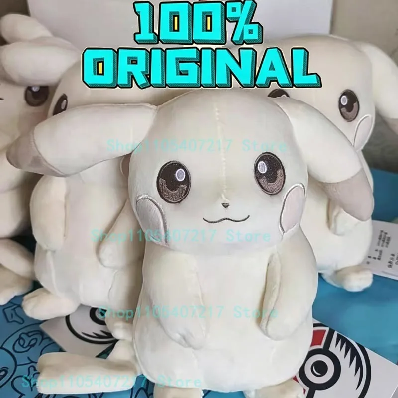 

100% Original Pokemon Pokopia Pikachu Plush Toy Cute Soft Stuffed Peripherals Room Ornament Fans Collection Toys