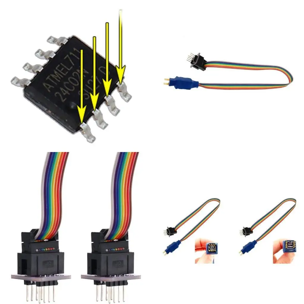 652F SOP8 Test Clip 150mil/208mil Probe Line 1.27mm Pemrograman Sirkuit USB