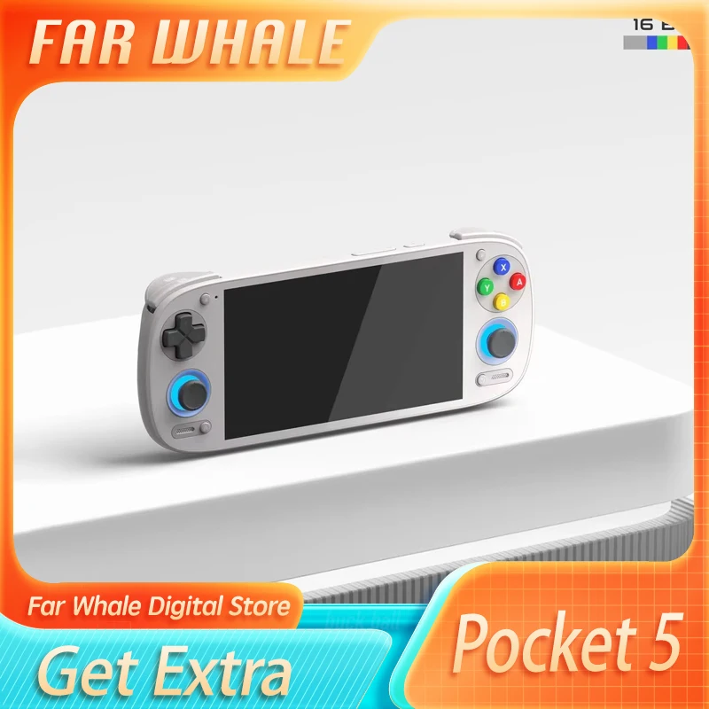 Retroid Pocket 5 Sd865 8+128g Rp5 5.5 Inch Oled Hd Screen Bluetooth 5.1 Android Pocket Handheld Gaming Console Custom Gifts