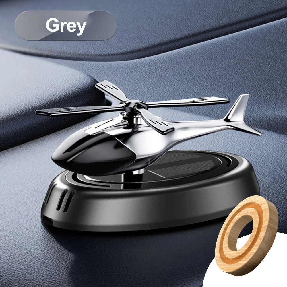 Solar Car Air Freshener Perfume Helicopter Decor Interior Decor Solar Car Rotating Aromatherapy Perfume