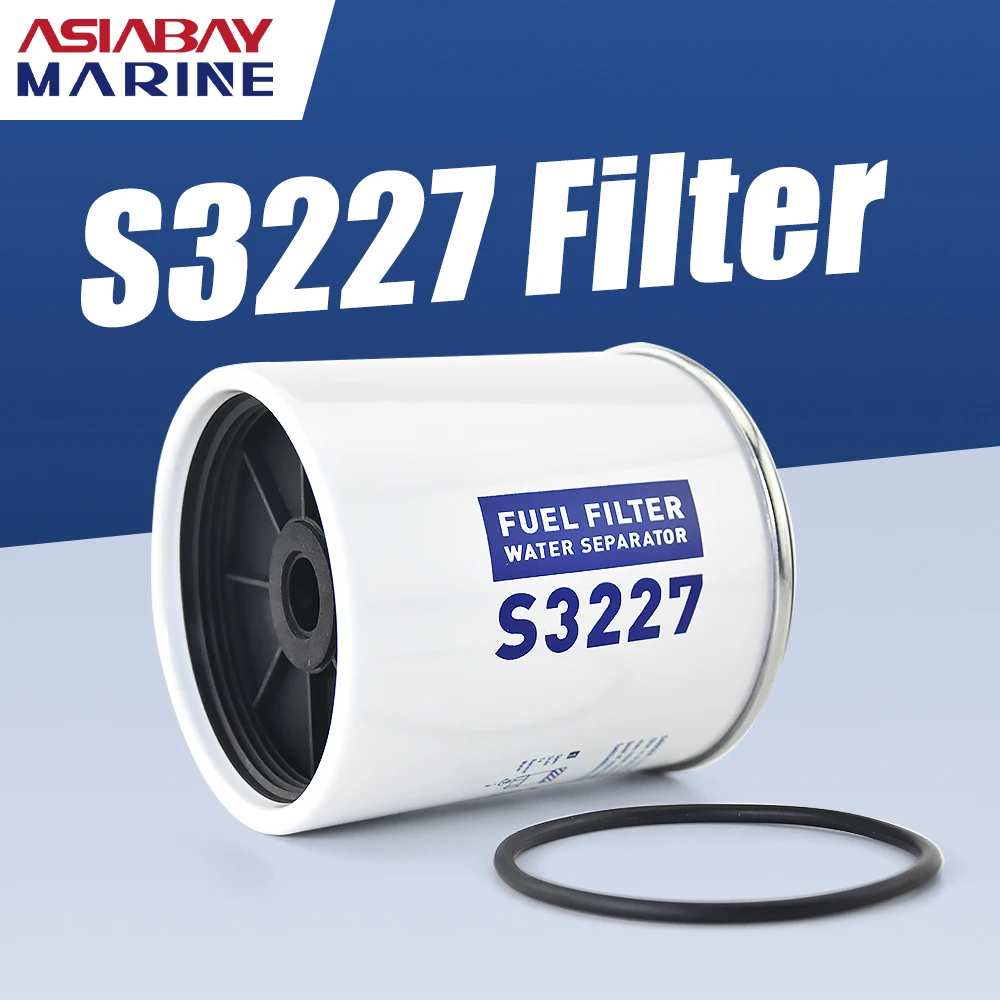 

S3227 Fuel Filter Element Water Separator For Honda Yamaha Mercury Suzuki Outboard Motor Boat Engine Parts Replace Racor