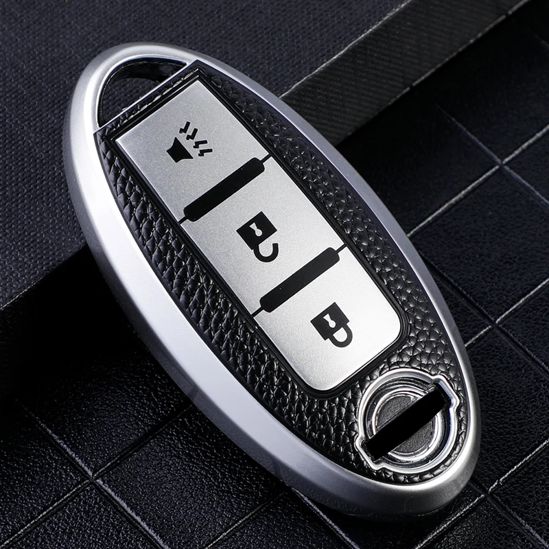 3 buttons TPU Car Key Cover Case for Nissan Micra Murano Juke Alissa Pulsar X-trail Note Almera Altima Auto Keychain Protector