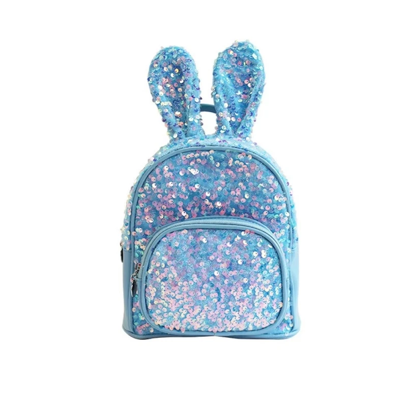 Mochilas ligeras de dibujos animados para niños y niñas, mochilas escolares con lentejuelas para guardería, dulces y elegantes, NAB293