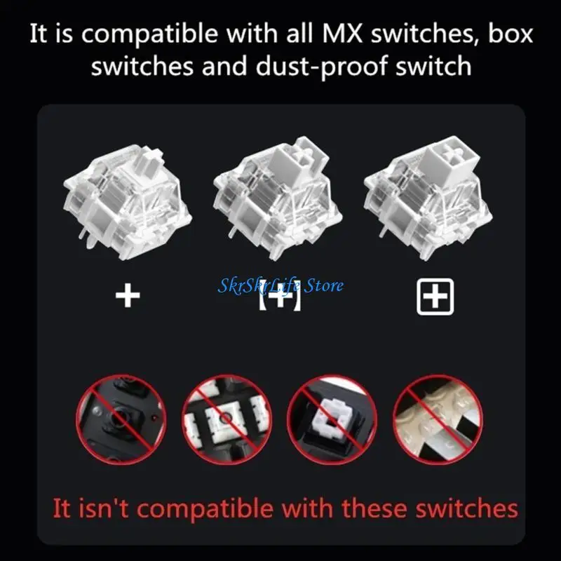 

E65E точные изготовления клавишных клавиш 134Keys Party Ketten Keycap для персонализации компьютера
