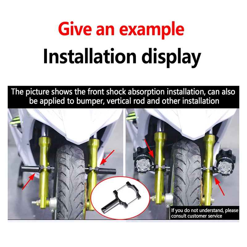 Supporto per faro per moto Supporto per asta di prolunga per faretto Supporto per telaio Staffa di estensione Modifica paraurti universale per moto