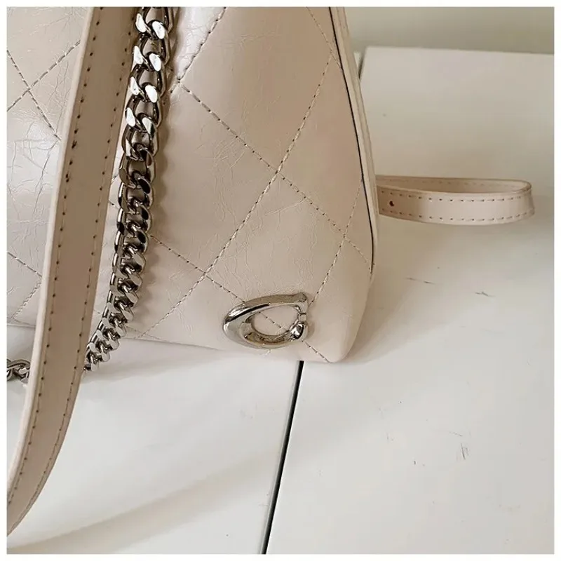 High-End Style Chain Multi-Functional Underarm Bag for Women with Diamond-Shaped Chain Shoulder Bag, Large Capacity Crossbody Ba