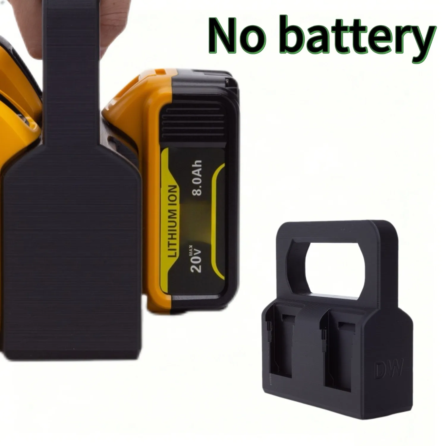 

Portable Battery Storage Rack for DeWALT 18V Battery 4 Seat Storage Rack Power Tool Accessories（No Battery）