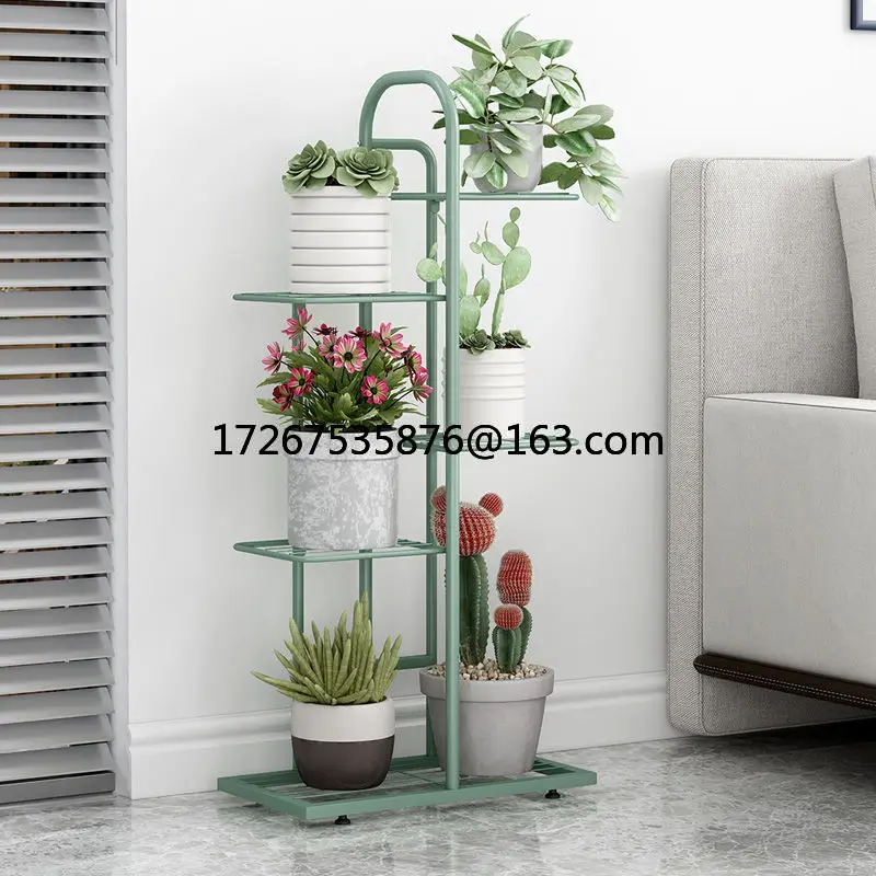 

Подставка для цветов из кованого железа, полка для внутренней гостиной, простая современная полка от пола до потолка, сильный укроп, сочная полка для цветочного горшка