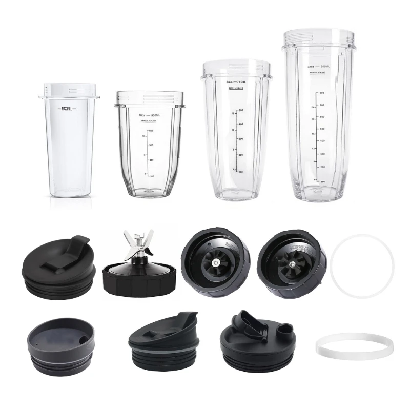 Untuk Bagian Ninja 7 Sirip Rakitan Pisau Ekstraktor Gelas Ukur Cincin Penyegel Datar/Penutup Dropshipping