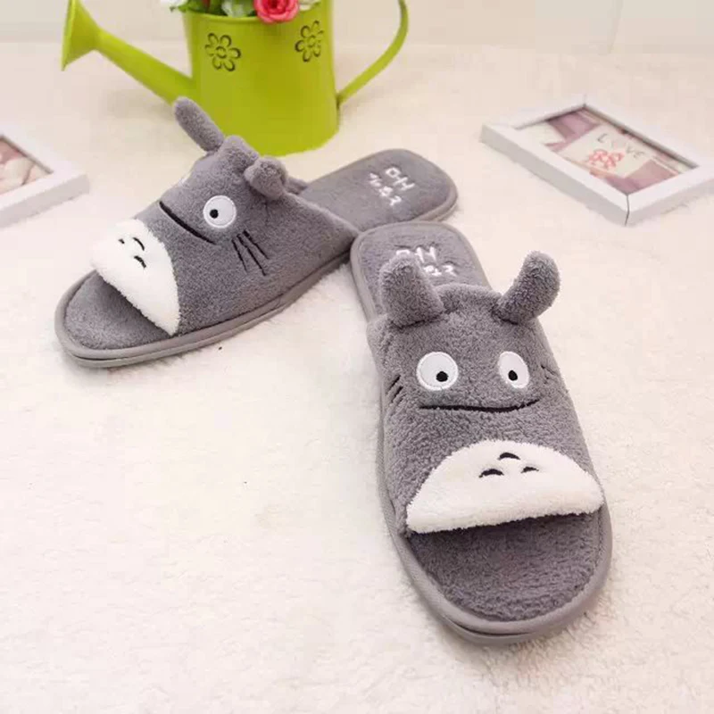 Comemore Cute Cartoon House Slippers Women Men Couples Home Slipper for Indoor House Bedroom Flat Comfortable Warm Winter Shoes