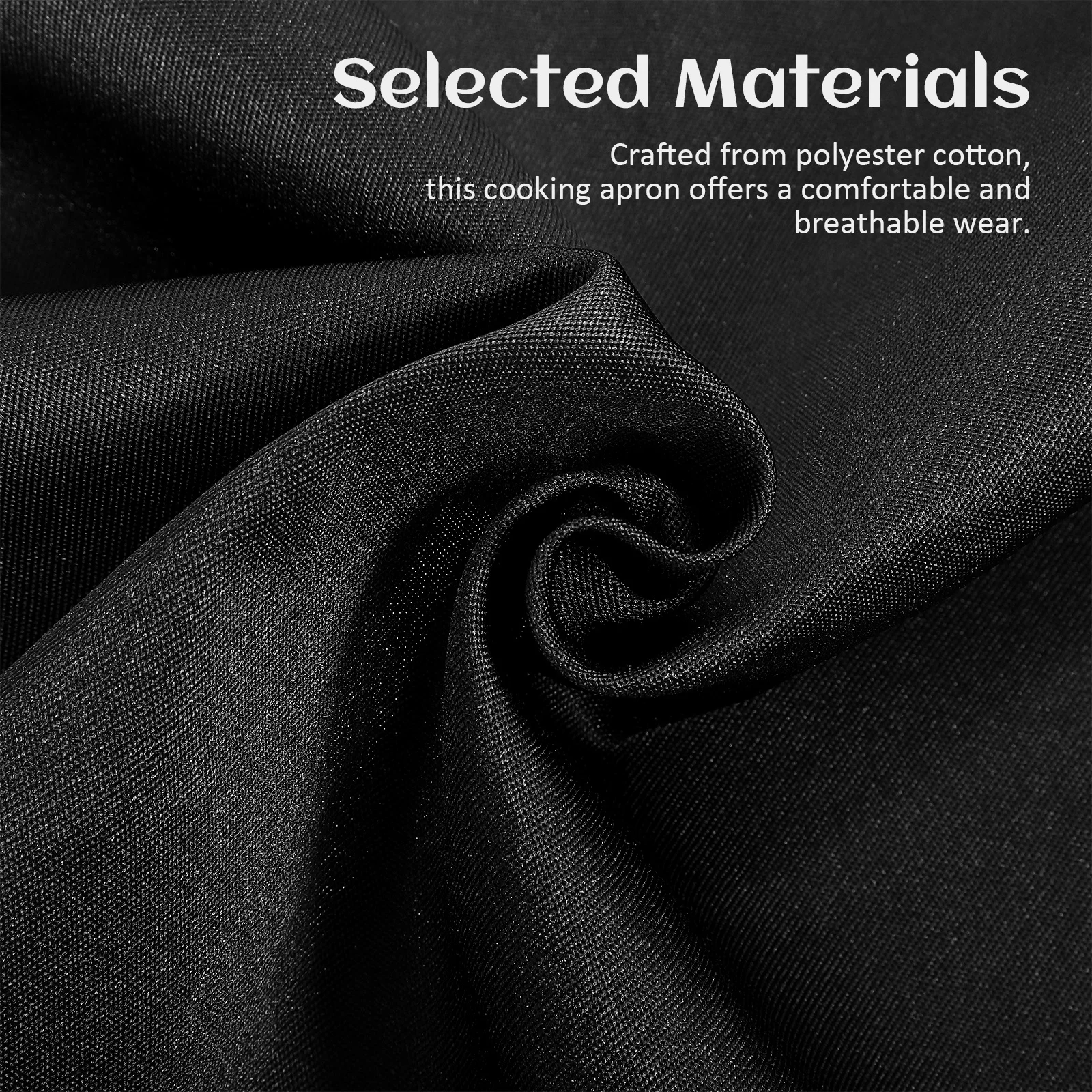 Grembiule da chef regolabile da 2 pezzi Grembiuli da cucina traspiranti in cotone poliestere per cucinare Grembiuli da chef per saloni d'arte