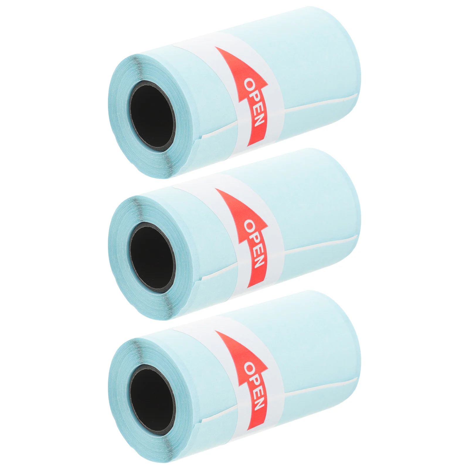 3 Rolls Self Adhesive Printable Label Blank Correction Label Sticky Package Label for Office adhesive printer paper