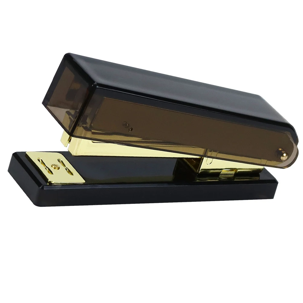 

Acrylic Metal Stapler for Office Desk Black Large Capacity Non Slip Heavy Duty Mechanism School Student Classroom Craft