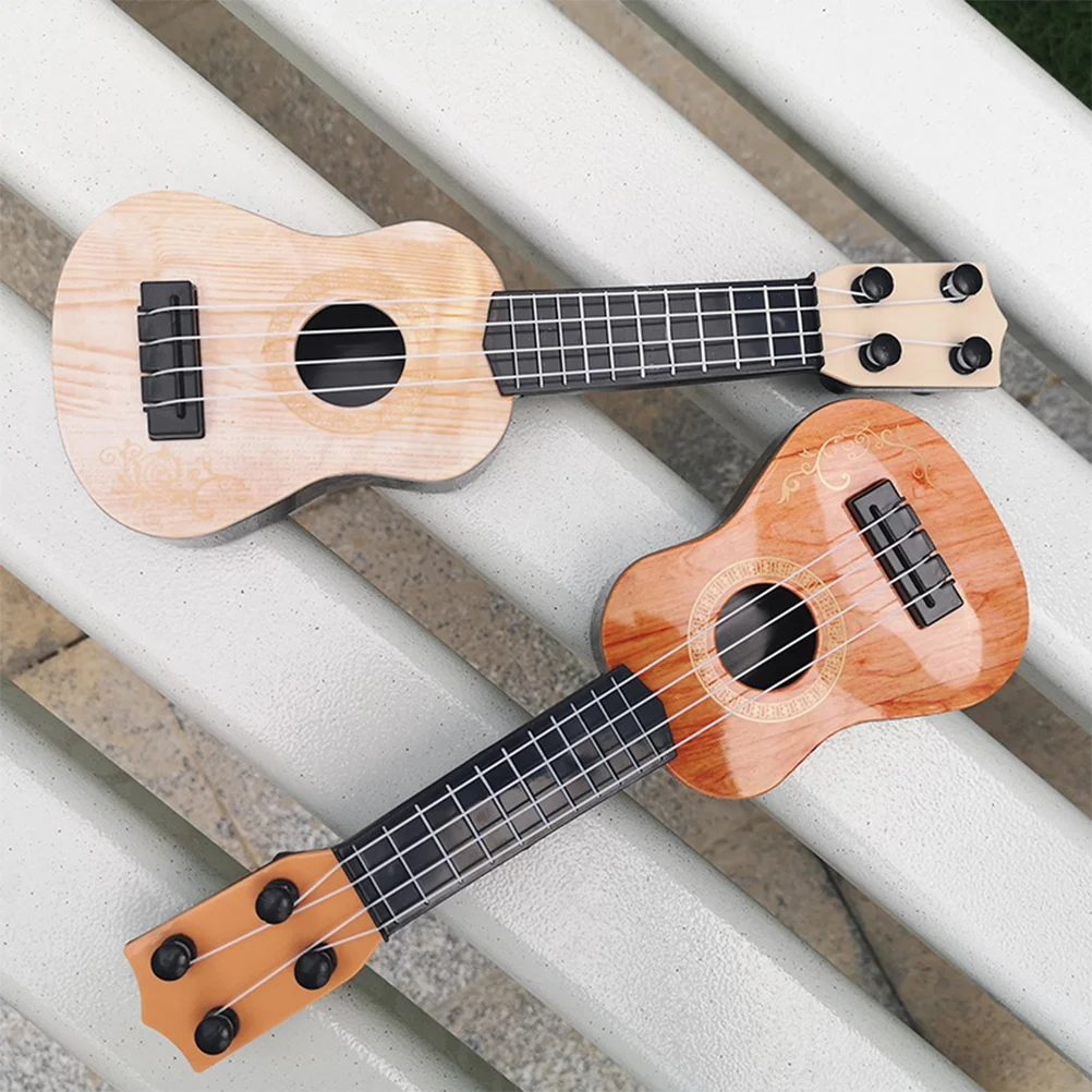 Mini Ukelele Instrumenten Speelgoed Peuter Speelgoed voor Jongens Model Muzikale Modellen Plastic Kinderen Simulatie Babygitaren