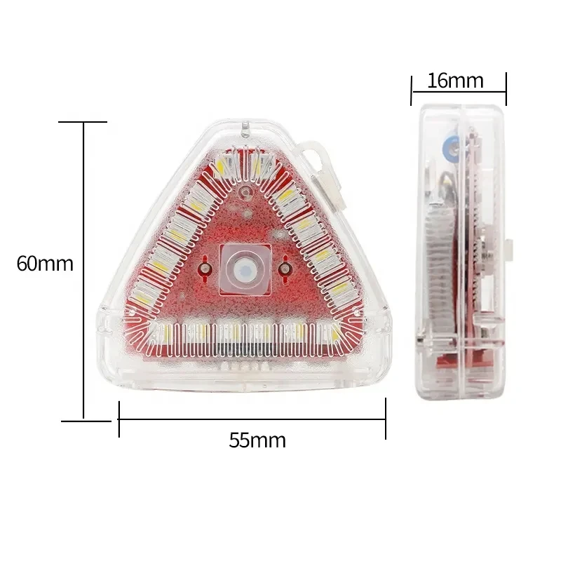 Car Triangle LED Aircraft Strobe Light M7 Anti-collision Motorcycle Indicator Waterproof Remote Control Flashing Signal Light