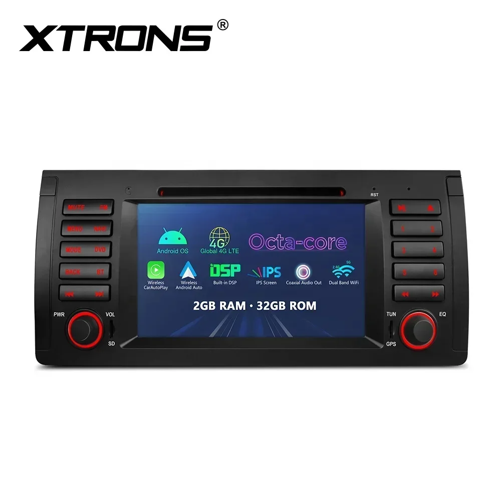 2025 XTRONS 7 "أندرويد 13 ثماني النواة شاشة Carplay أندرويد السيارات 4G LTE مشغل أقراص مضغوطة للسيارة ل X5 E53 1999-2006 #1