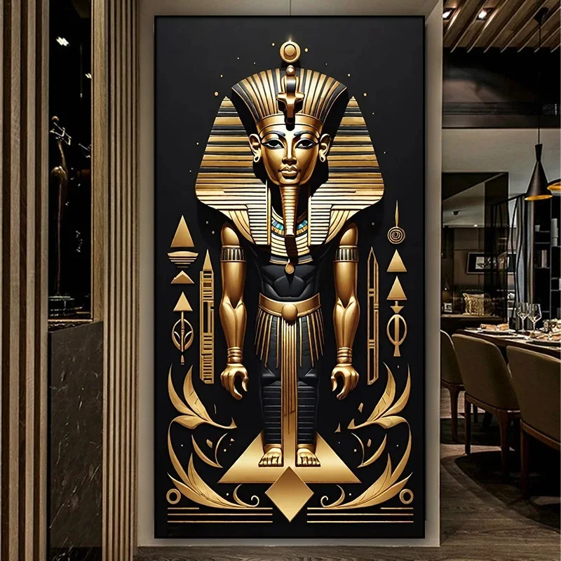 Ancient Egyptian Pharaoh Gold Diy Diamond Painting New Collection Full Square Round Diamond Mosaic Cross Stitch Kits Home Decor