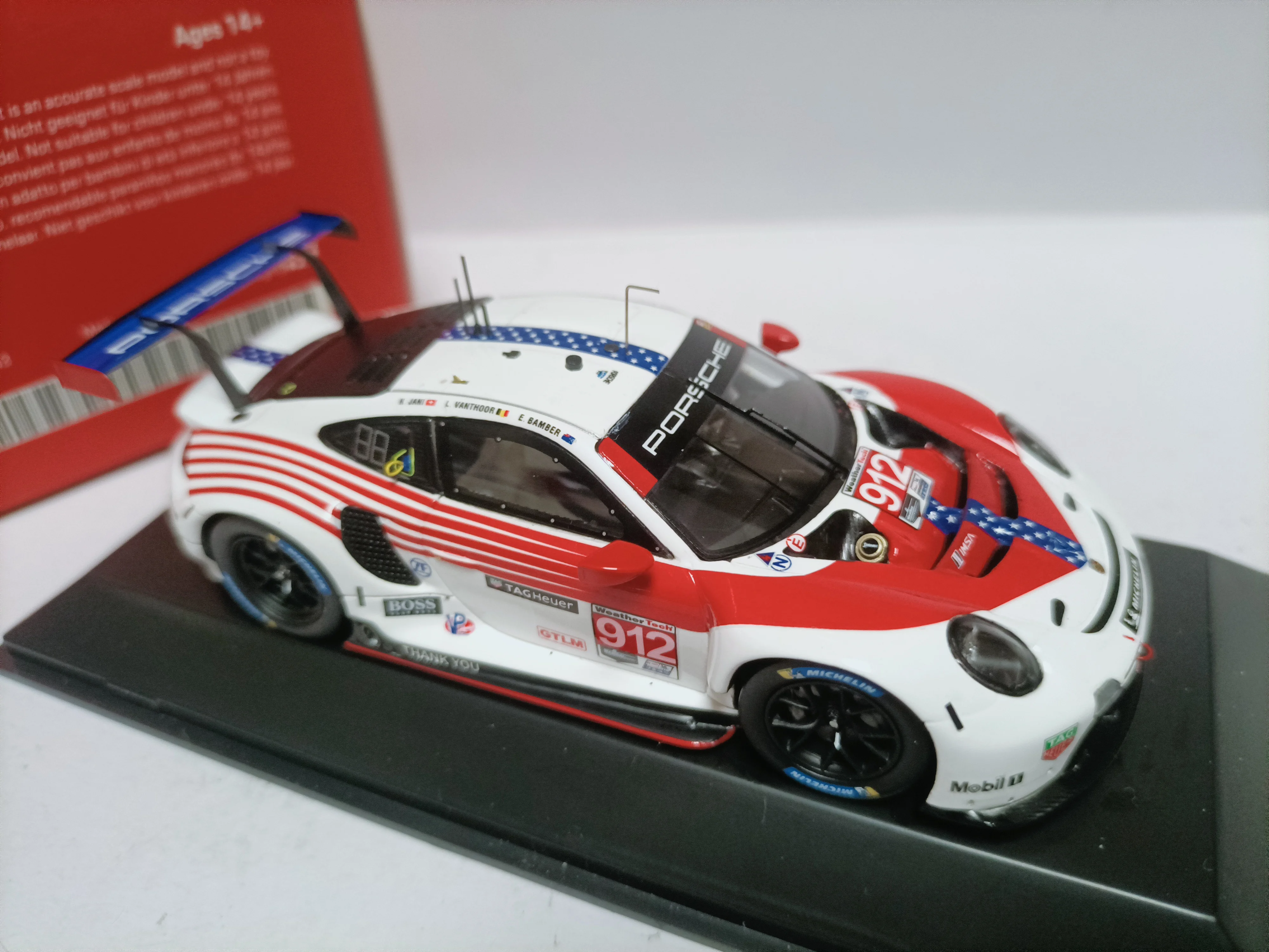 Spark 1 43 Original Porsche Bailing Station Racing Model 911 RSR IMSA Sebring 2020