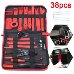 38Pcs Car Door Clip Panel Trim Removal Tools Kits Navigation Blades Disassembly Car Interior Seesaw Conversion Repairing Tool