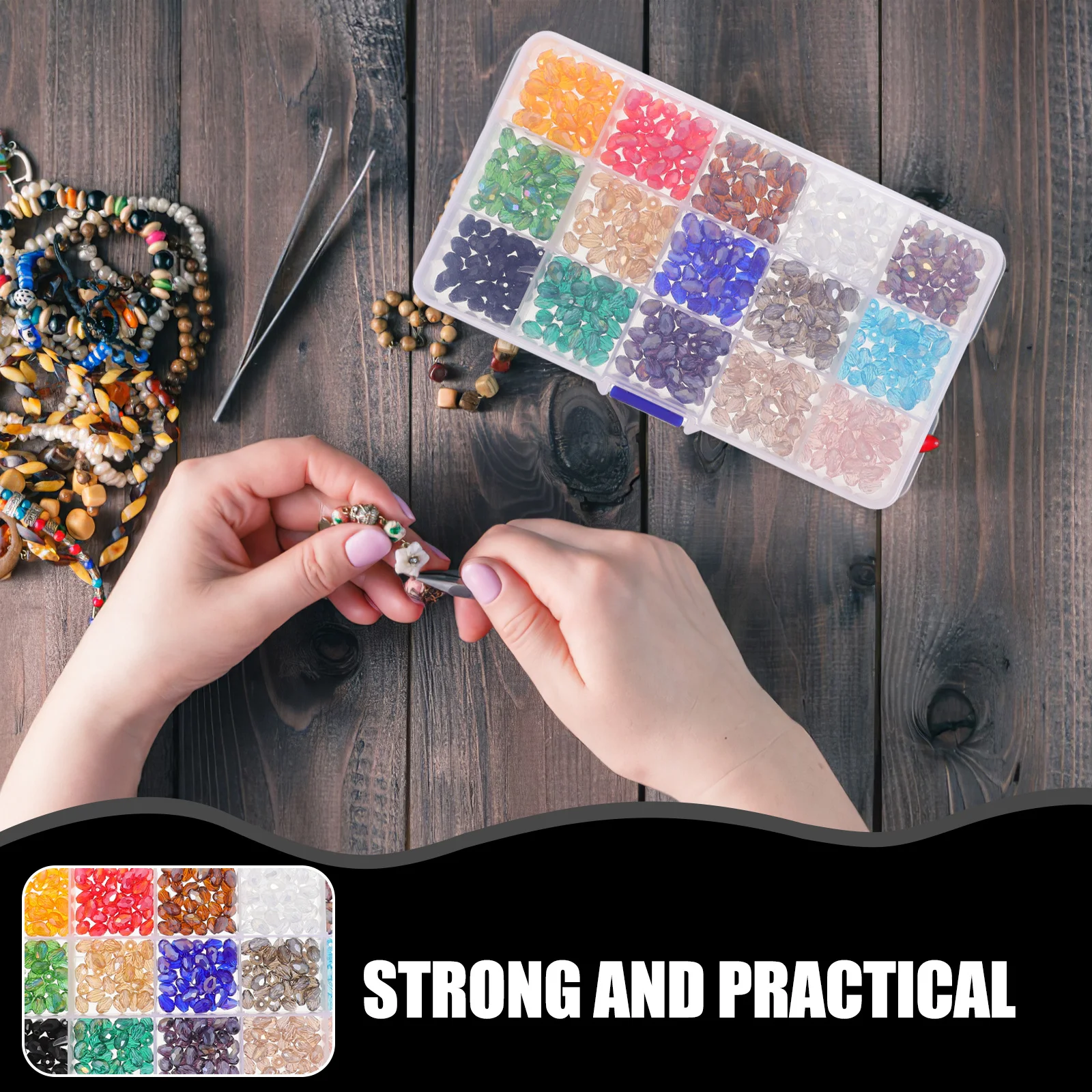 

Waterdrop Glass Beads Delicate DIY Jewelry Bracelet Necklace Making Decorative Craft Beads Bulk DIY Accessories