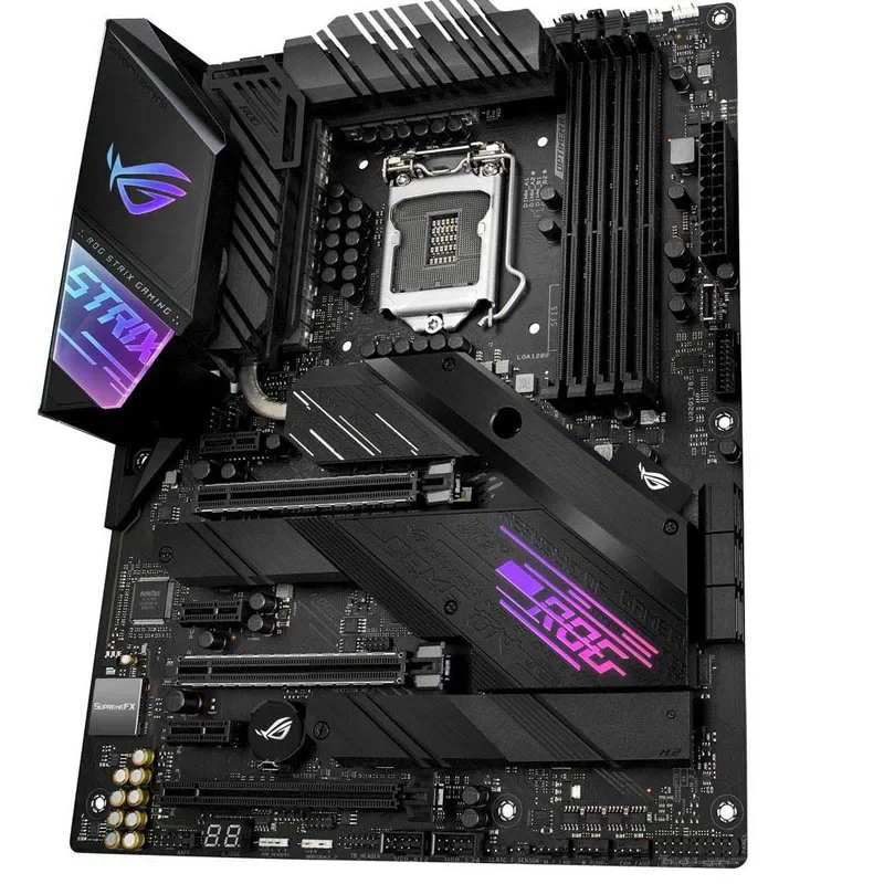 LGA 1200 Intel Z490 carte mère ASUS ROG STRIX Z490-E GAMING DDR4 128GB M.2 PCI-E 3.0 USB3.2 ATX pour processeur Intel 10th Gen