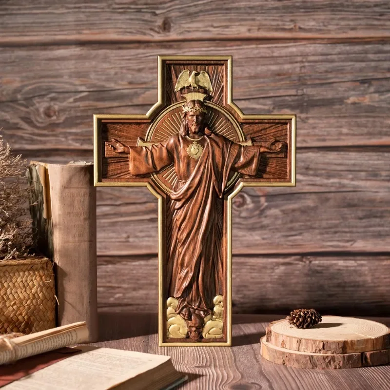 

Ascension of Jesus, Catholic Cross, Statue of Jesus on The Cross, Decorative Christian Cross, Baptism Christmas Gifts