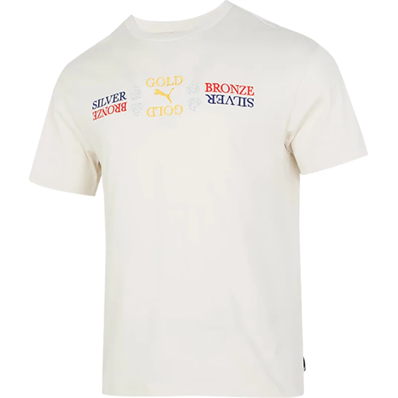 تي شيرت بوما أصلي 2024 جديد للجنسين فضفاض بأكمام قصيرة 629459-87