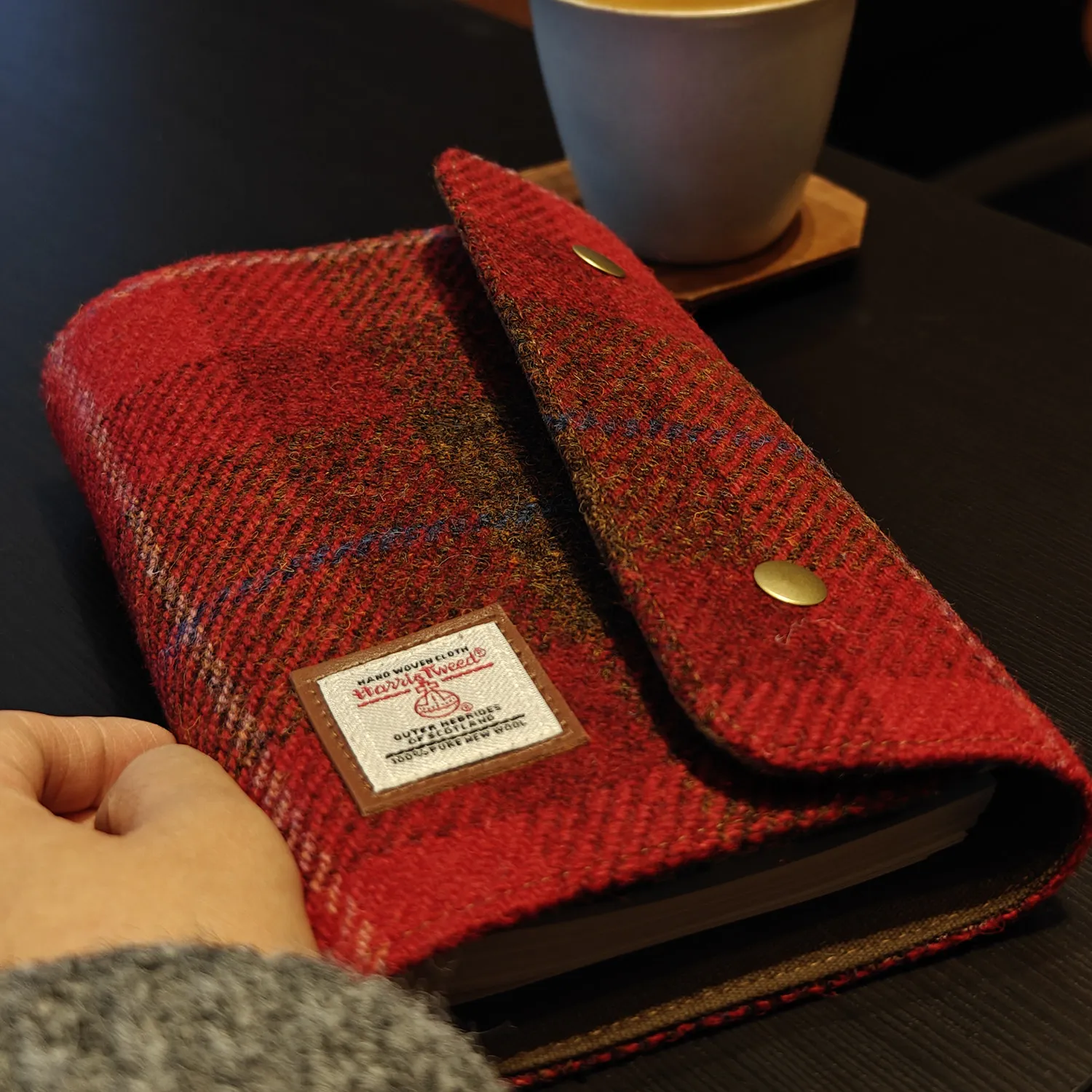 

Блокнот Harris Tweed A6 с кнопкой-защелкой, стильный ежедневник, портативный дневник со съемными листами, привлекательный дизайн