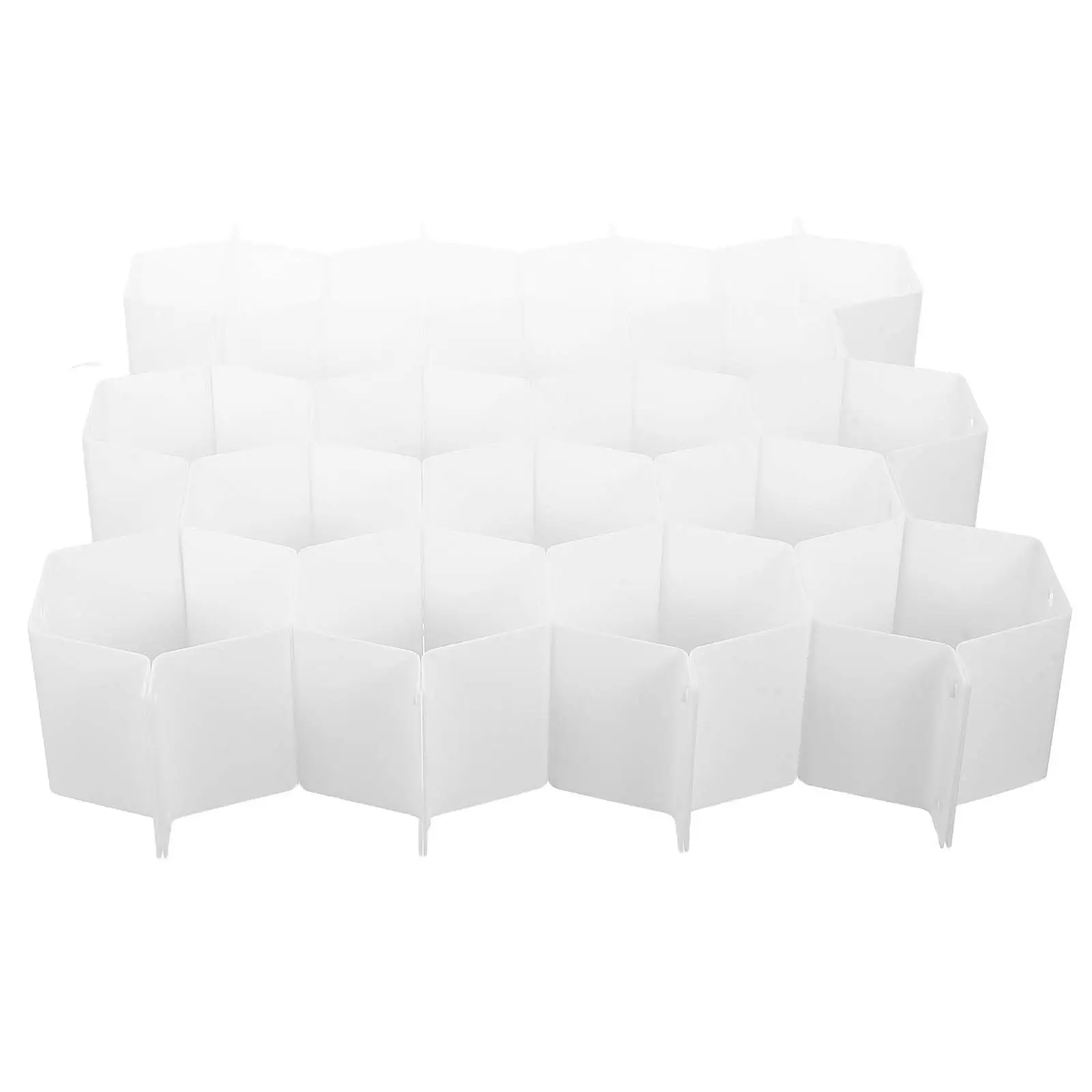 

1 шт. Пластиковый разделитель для ящиков с сотовой структурой, короткая версия, для хранения косметики, носков, нижнего белья, органайзер для ящиков