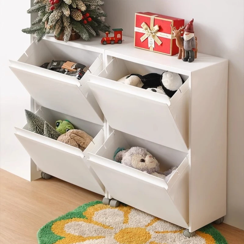 Mobile Storage Box Stackable Snack Organizer Boxes Bedroom Multifunctional Convenience Drawer Large Capacity Wheeled Shelves