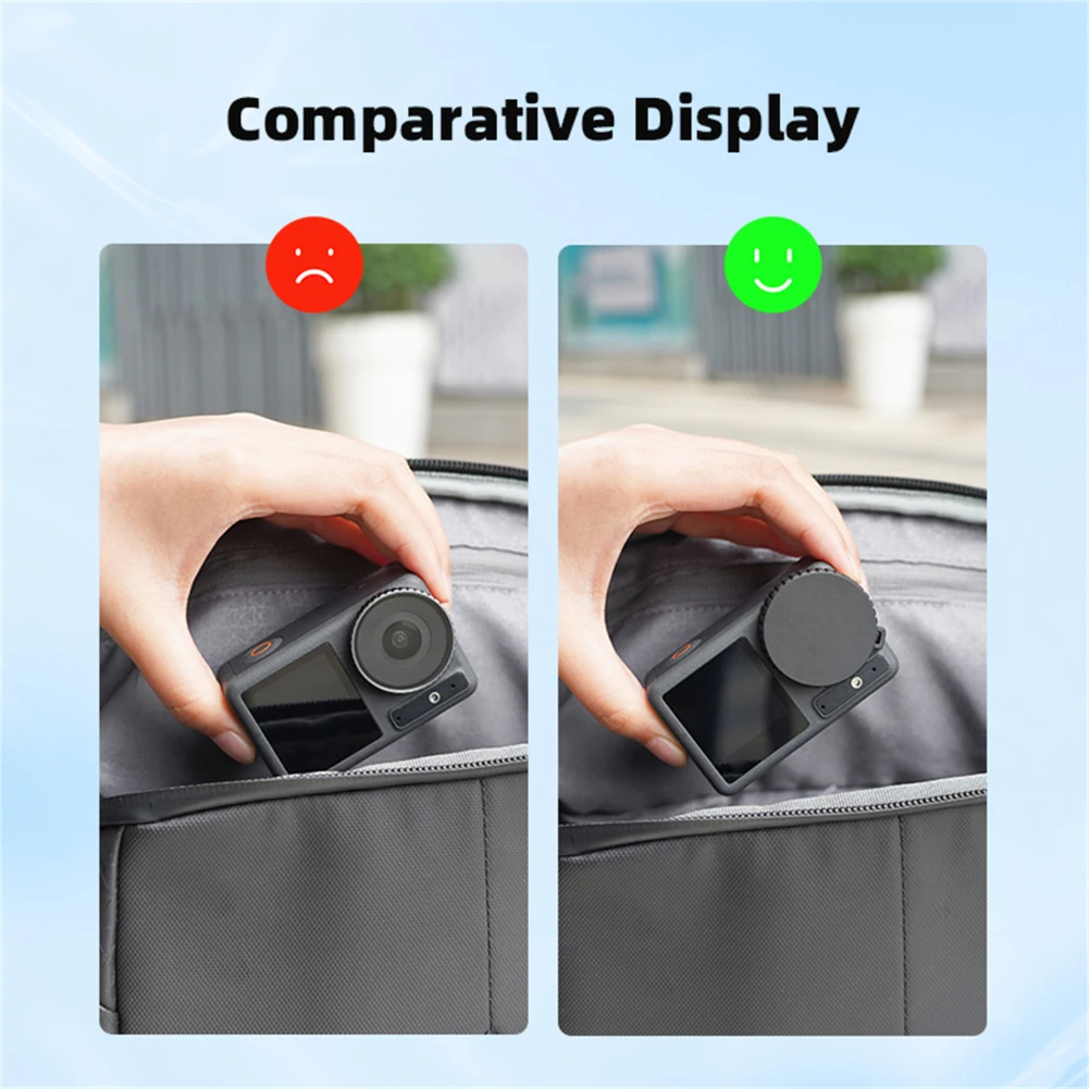 Camera Lens Capa Protetora, Resistente a Riscos, Silicone Lens Cap, Compatível para OSMO Action4, Action3, Esportes