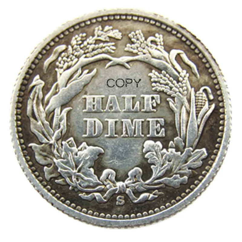 USA 1866-S Liberty Seated Half Dime No Stars (Regular Strike) Copy Coins