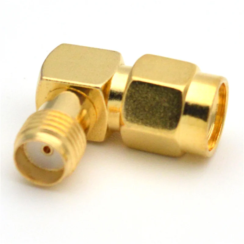 Adaptador SMA de 90 grados, macho a hembra, para antenas 2G/3G/4G LTE 4