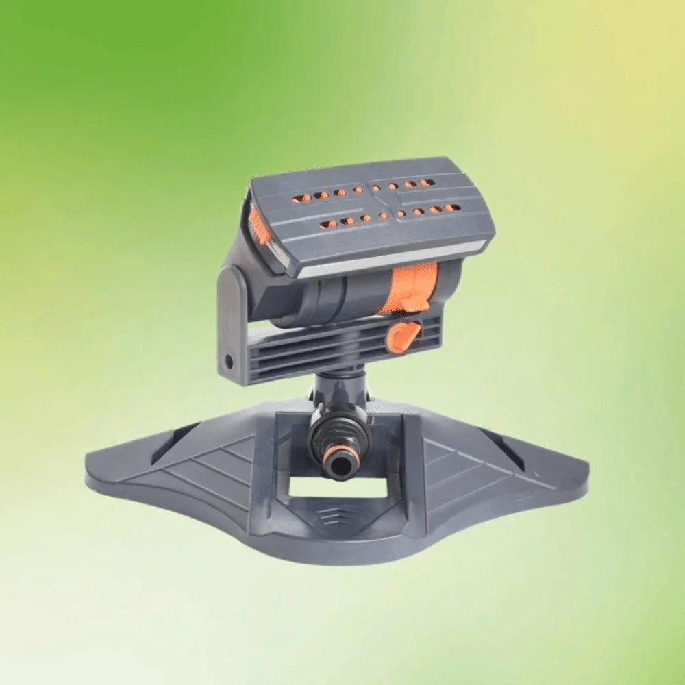 16 Holes Garden Sprinkler Adjustable Irrigation Automatic Swing Oscillating Sprinkler Durable Large Coverage Lawn Sprinkler