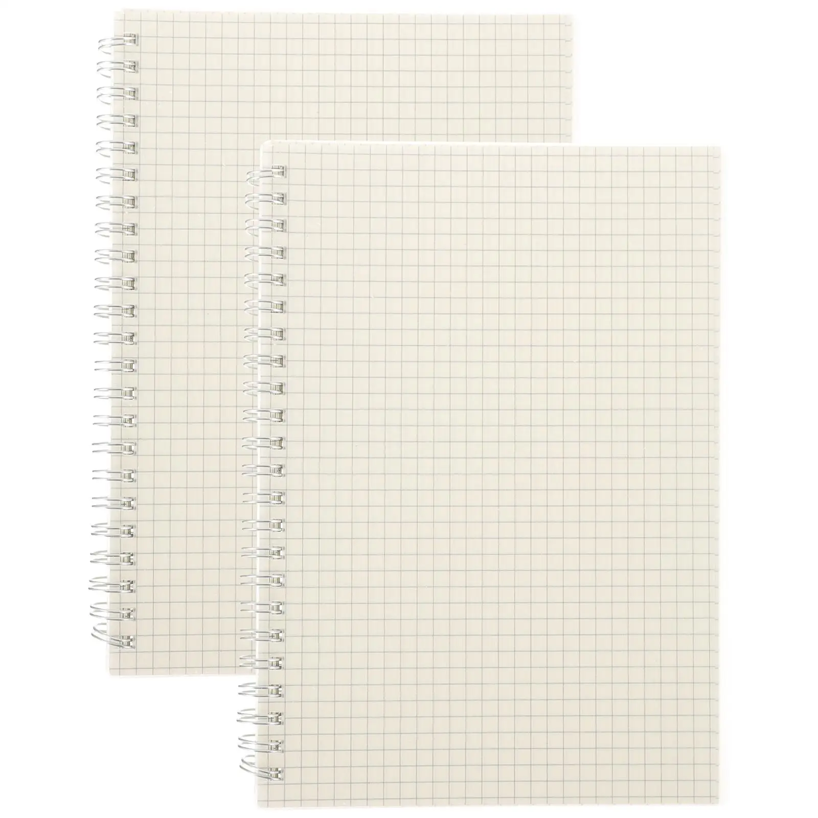 Cuaderno de matemáticas, almohadilla gráfica decorativa, bobina gruesa para estudiantes, papel en espiral, cuadernos de ingeniería A5, 2 uds.