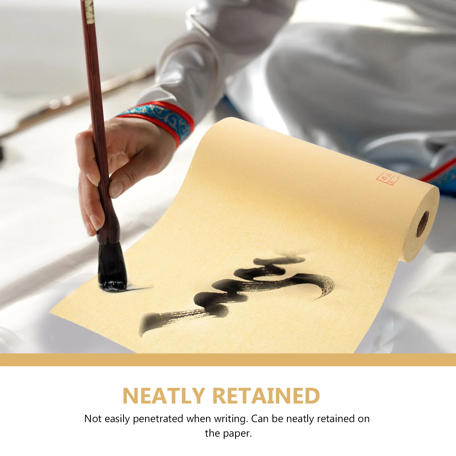 

Retro Xuan Clear Texture Good Toughness Chinese Calligraphy Rice Practice Sheets Art Brush Painting Paper Supplies